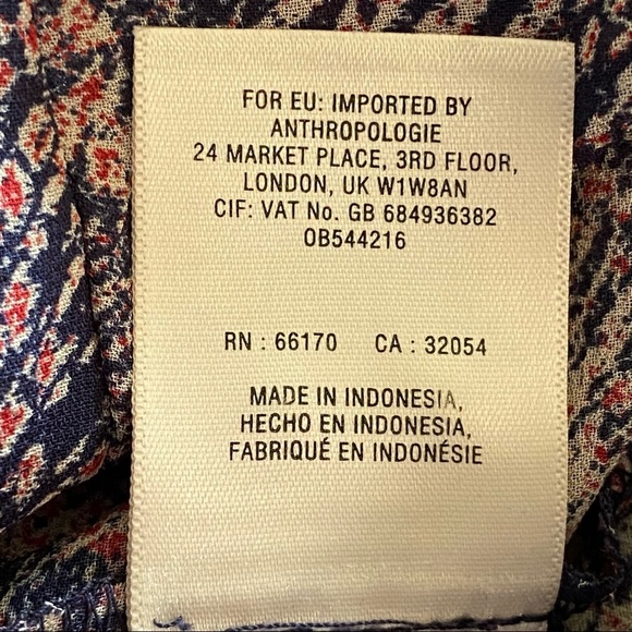 NWT Anthropologie‎ Floreat Zahara Peasant Dress XS - Picture 7 of 12